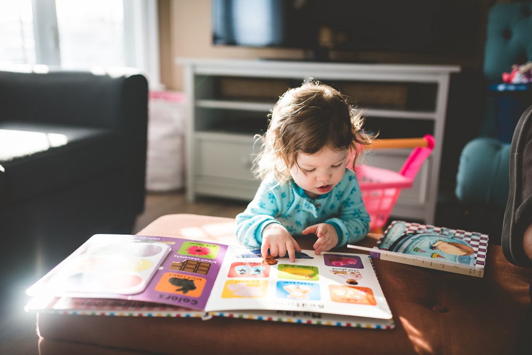Photo by Stephen Andrews child reading book