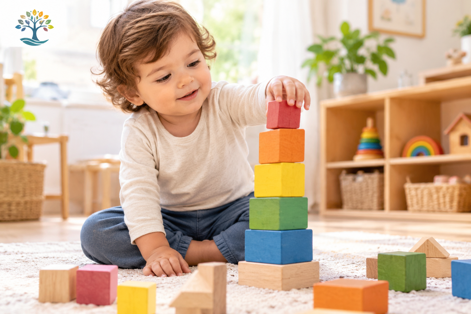 Stacking blocks for toddlers